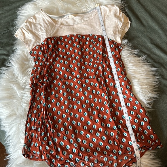 A n t h r o p o l o g i e • Meadow Rue two tone tee - Picture 7 of 7